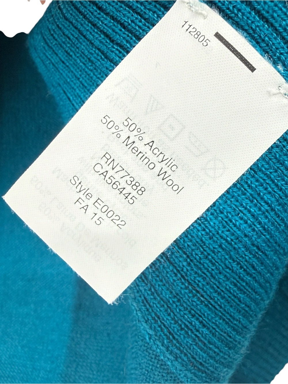 J Crew Peacock Blue Crewneck Lightweight Merino Wool Blend Sweater XS - Picture 6 of 13